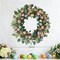 24 Inch Easter Wreath for Front Door - Spring Summer Decor with Pink Berries, Eucalyptus Leaves, Faux Eggs & Fabric Flowers, Indoor Outdoor Wall Window Wedding Home Decor